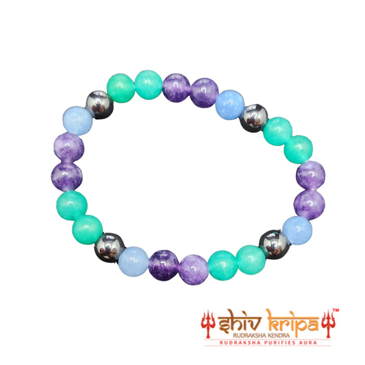 Aquarius Zodiac Crystal Bracelet