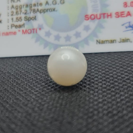 South Sea Pearl (Moti) | Certified Natural Pearl 8.04 Carat