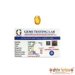 Natural golden topaz