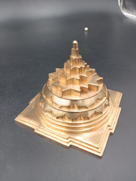 Akhand Handmade Solid Copper Meru Shree Yantra 4*4 inch