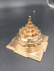 Akhand Handmade Solid Copper Meru Shree Yantra 4*4 inch