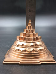 Akhand Handmade Solid Copper Meru Shree Yantra 4*4 inch