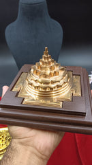 Akhand Handmade Hollow Copper Meru Shree Yantra 5*5 inch