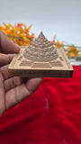 CNC Copper Meru with mantra 2.75*2.75 inch