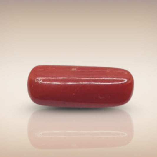 Natural Coral (Moonga) | Certified Gemstone 7.35 Carat