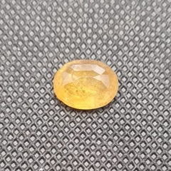 Natural Yellow Sapphire (Pukhraj) | Certified Gemstone – 7.27 Carat