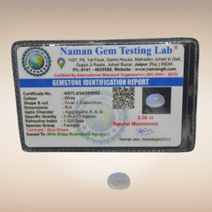 Natural Moonstone (Chandramani) | Certified Gemstone 5.38 Carat