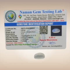 Natural Moonstone (Chandramani) | Certified Gemstone 6.30 Carat