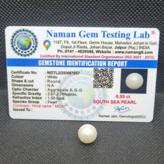 South Sea Pearl (Moti) | Certified Natural Pearl 8.09 Carat