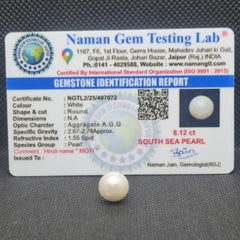 South Sea Pearl (Moti) | Certified Natural Pearl 8.12 Carat