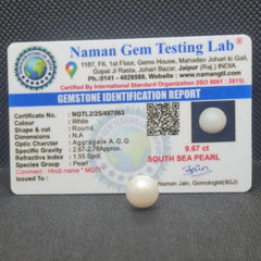 South Sea Pearl (Moti) | Certified Natural Pearl 9.67 Carat