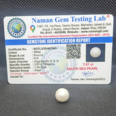 South Sea Pearl (Moti) | Certified Natural Pearl 7.67 Carat