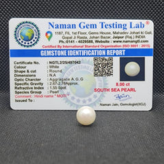 South Sea Pearl (Moti) | Certified Natural Pearl 8.00 Carat