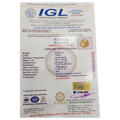Natural Sri Lankan / Ceyloni Yellow Sapphire - 6.48 Carat