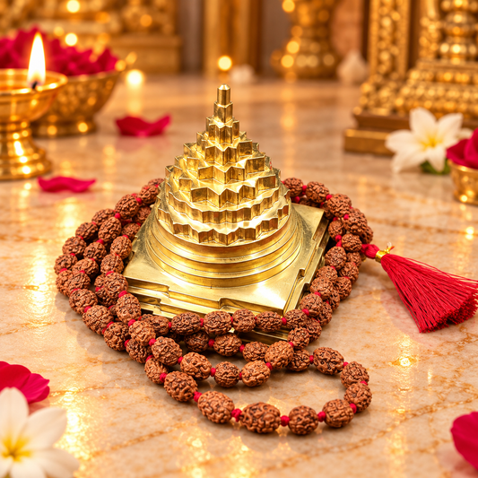 Akhand Handmade Solid Panchdhatu Meru Shree Yantra 2.5*2.5 Inch