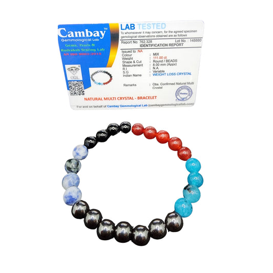 Natural Multi Crystal Bracelet 4