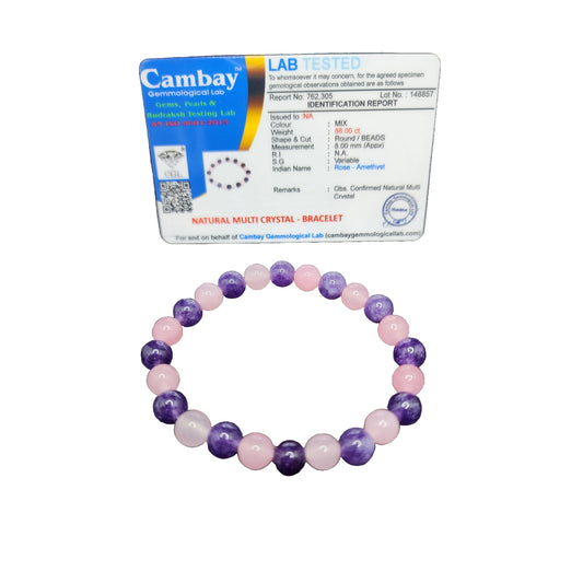 Natural Multi Crystal Bracelet 1