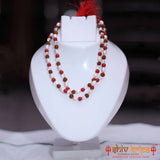 Rudraksha, Pearl, Coral & Sphatik Combination mala