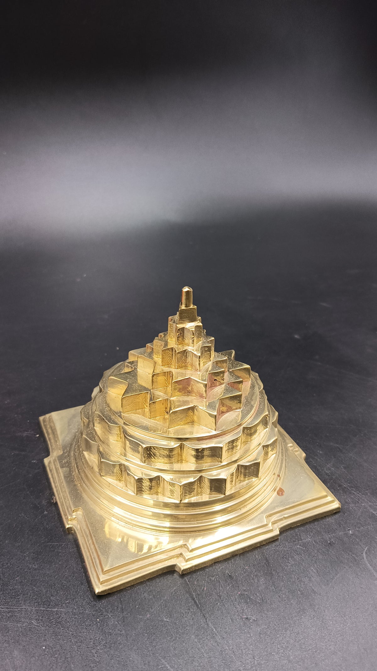 Akhand Handmade Hollow Panchdhatu Meru Shree Yantra 4*4 Inch