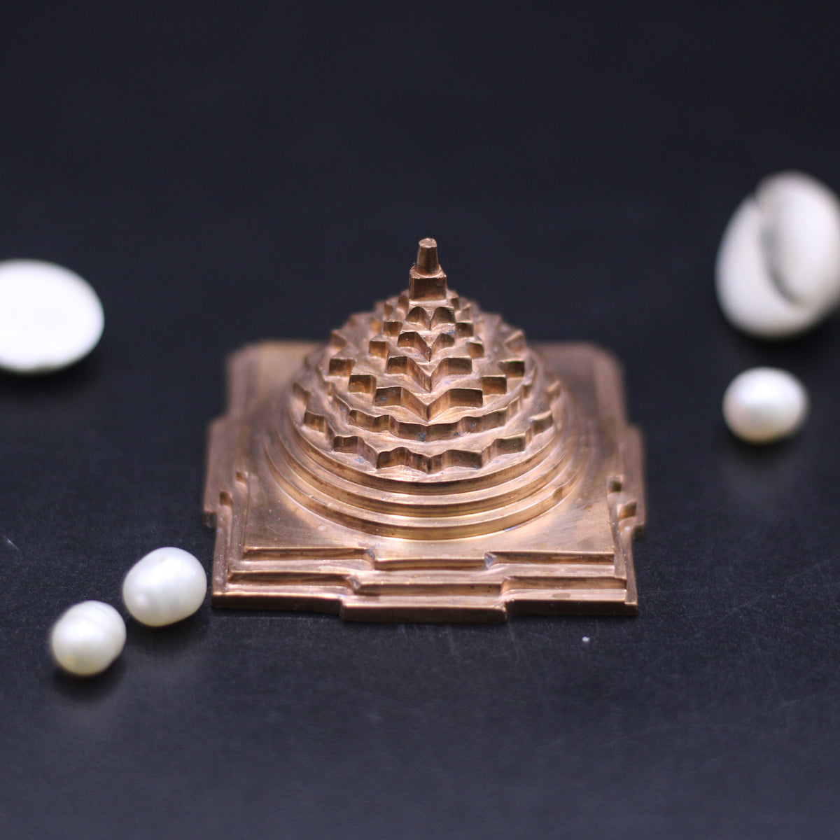 Akhand Handmade Solid Copper Meru Shree Yantra 2*2 inch