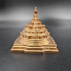 Akhand Handmade Solid Copper Meru Shree Yantra 3*3 inch