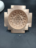 Akhand Handmade Hollow Copper Meru Shree Yantra 5*5 inch