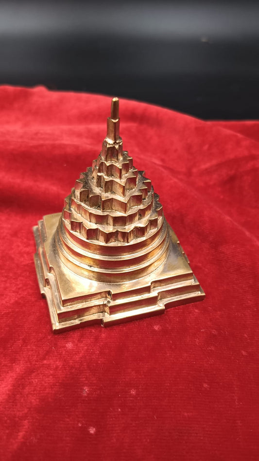 Akhand Handmade Solid Copper Meru Shree Yantra 2.25*2.25 inch