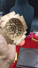 Akhand Handmade Hollow Copper Meru Shree Yantra 5*5 inch