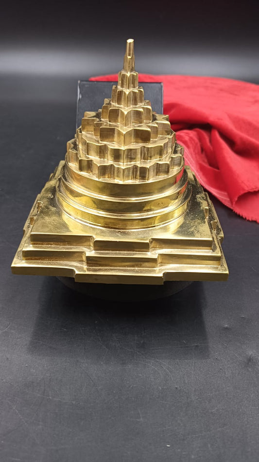 Akhand Handmade Solid Panchdhatu Meru Shree Yantra 5*5 Inch