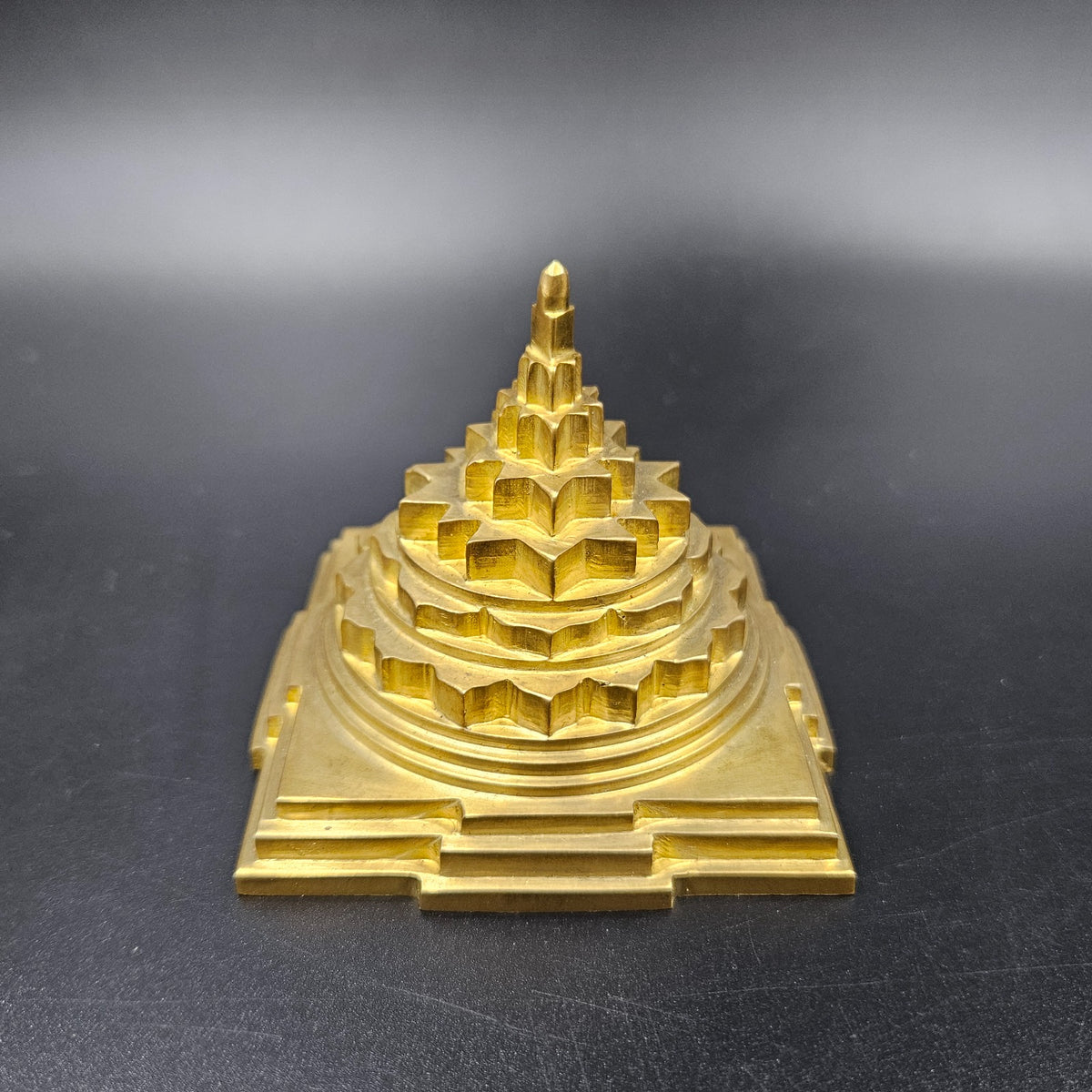Akhand Handmade Solid Panchdhatu Meru Shree Yantra 3*3 Inch