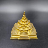 Akhand Handmade Solid Panchdhatu Meru Shree Yantra 3*3 Inch