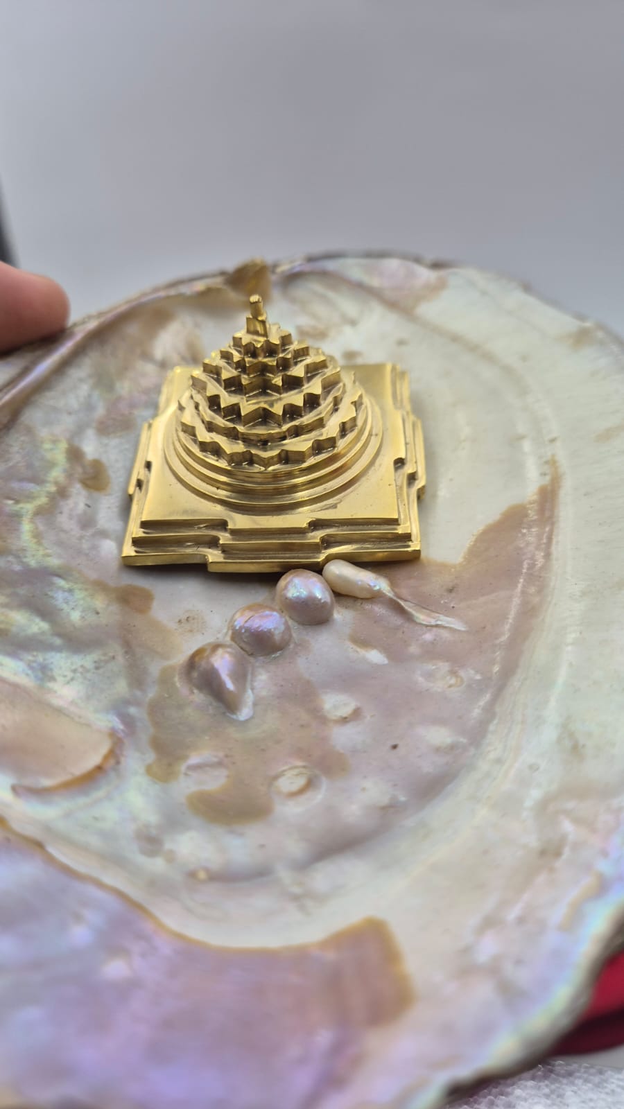 Akhand Handmade Solid Panchdhatu Meru Shree Yantra 2*2 Inch