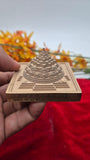 CNC Copper Meru with mantra 2.75*2.75 inch