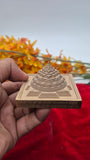 CNC Copper Meru with mantra 2.75*2.75 inch