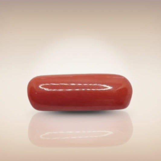 Natural Coral (Moonga) | Certified Gemstone 6.90 Carat