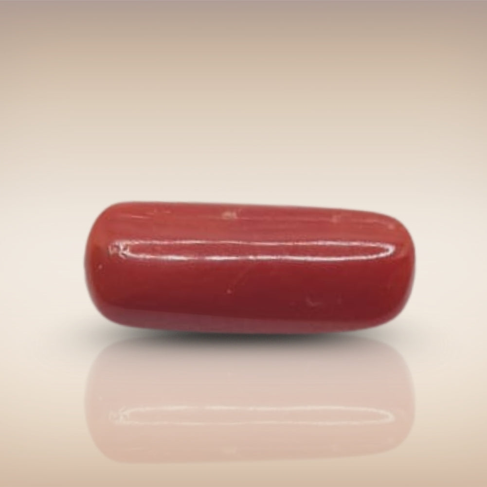 Natural Coral (Moonga) | Certified Gemstone 7.35 Carat