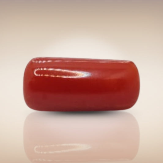 Natural Coral (Moonga) | Certified Gemstone 8.02 Carat