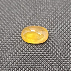 Natural Yellow Sapphire (Pukhraj) | Certified Gemstone – 7.22 Carat