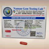 Natural Coral (Moonga) | Certified Gemstone 6.86 Carat