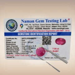 Natural Ruby (Manik) | Certified Gemstone 7.55 Carat