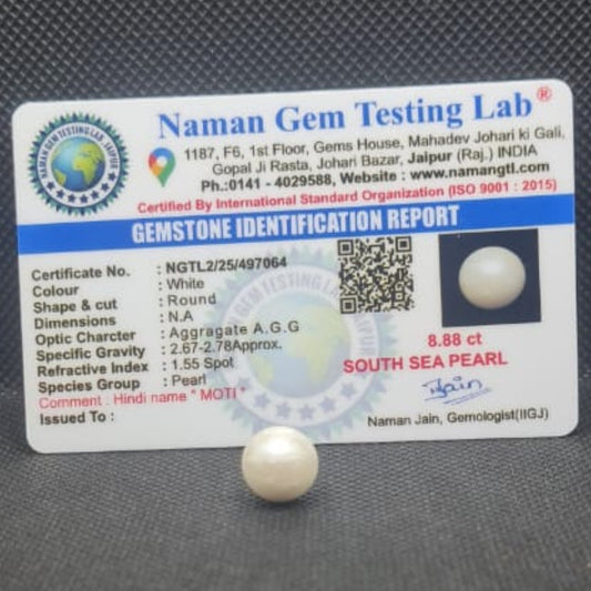South Sea Pearl (Moti) | Certified Natural Pearl 8.88 Carat