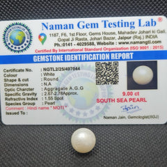 South Sea Pearl (Moti) | Certified Natural Pearl 9.00 Carat