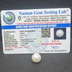 South Sea Pearl (Moti) | Certified Natural Pearl 9.31 Carat