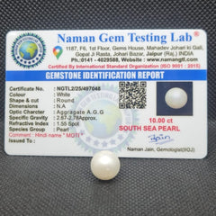 South Sea Pearl (Moti) | Certified Natural Pearl 10.00 Carat