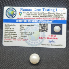 South Sea Pearl (Moti) | Certified Natural Pearl 11.00 Carat