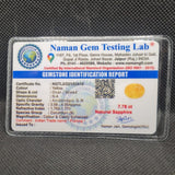 Natural Yellow Sapphire (Pukhraj) | Certified Gemstone – 7.78 Carat