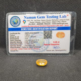 Natural Yellow Sapphire (Pukhraj) | Certified Gemstone – 8.28 Carat