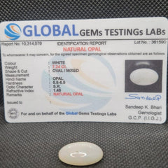 Natural Opal | Certified Gemstone 7.24 Carat