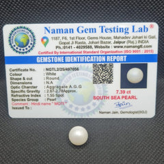 South Sea Pearl (Moti) | Certified Natural Pearl 7.39 Carat