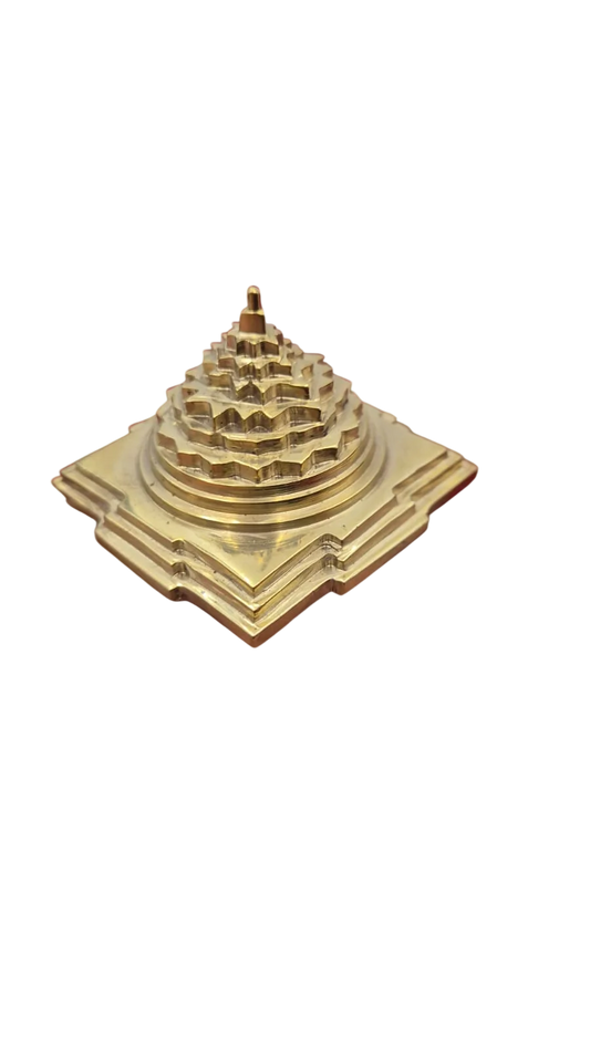 Akhand Handmade Solid Panchdhatu Meru Shree Yantra 2*2 Inch